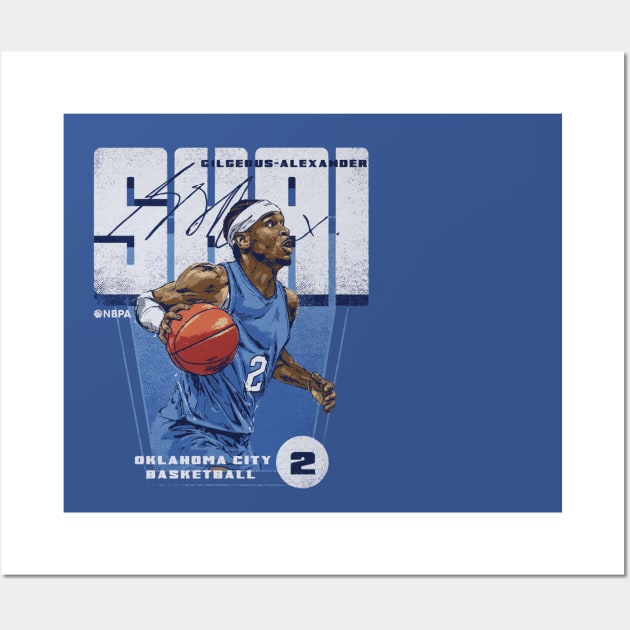 Shai Gilgeous-Alexander Oklahoma City Premiere Wall Art by ClarityMacaws